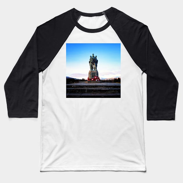 The Commando Monument at Spean Bridge Baseball T-Shirt by Jane Braat